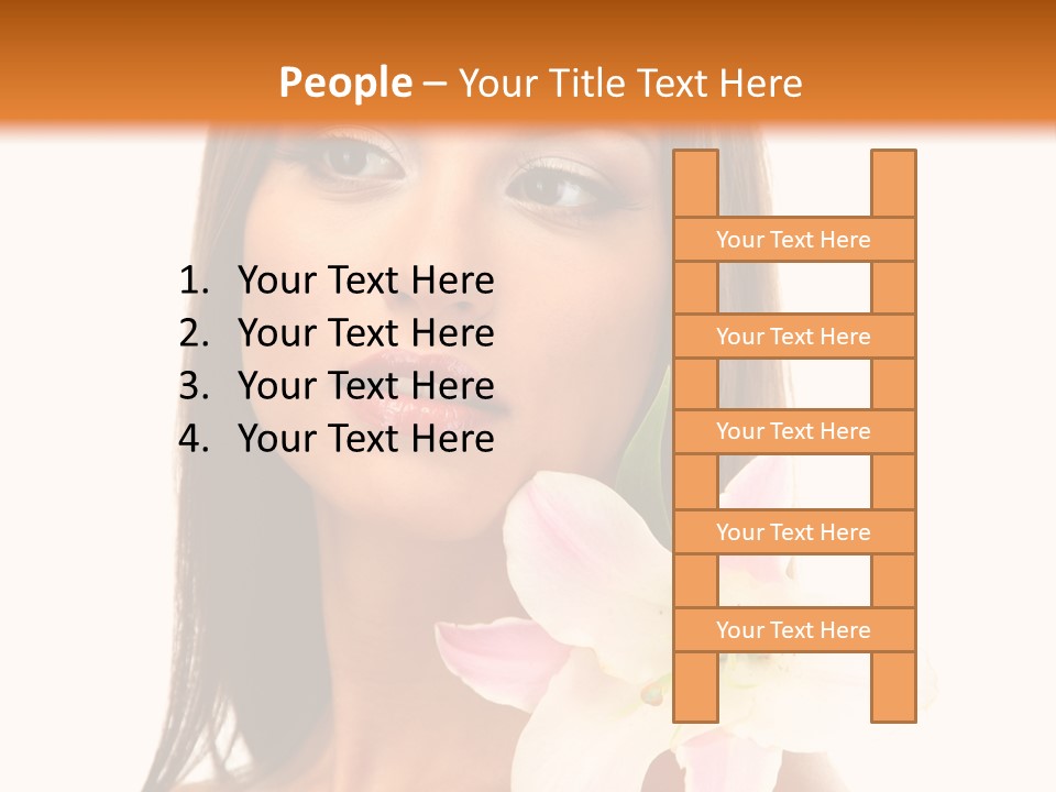 Flower Healthy White PowerPoint Template