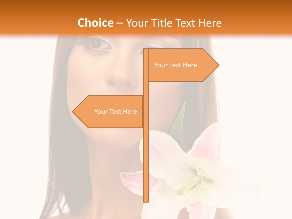 Flower Healthy White PowerPoint Template