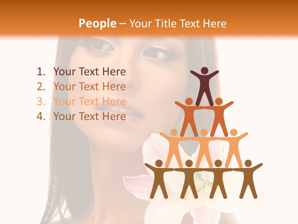 Flower Healthy White PowerPoint Template