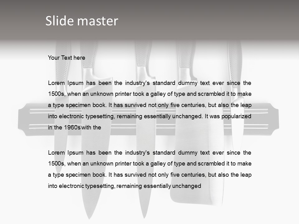 Abstract Objects Household PowerPoint Template