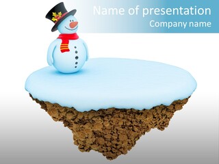 Snow Piece Xmas PowerPoint Template