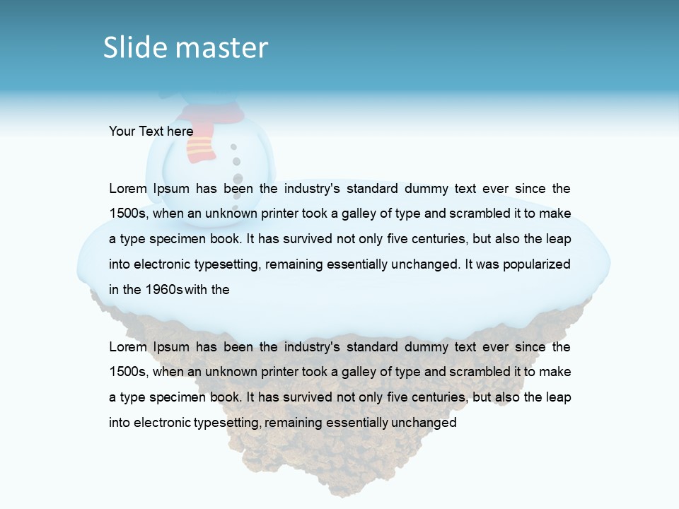 Snow Piece Xmas PowerPoint Template