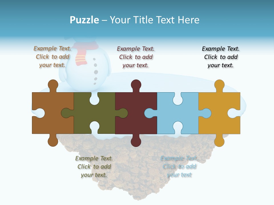 Snow Piece Xmas PowerPoint Template