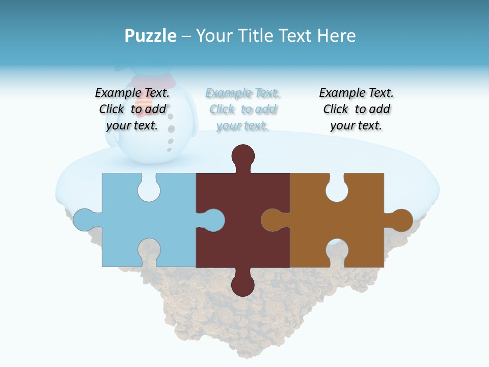 Snow Piece Xmas PowerPoint Template