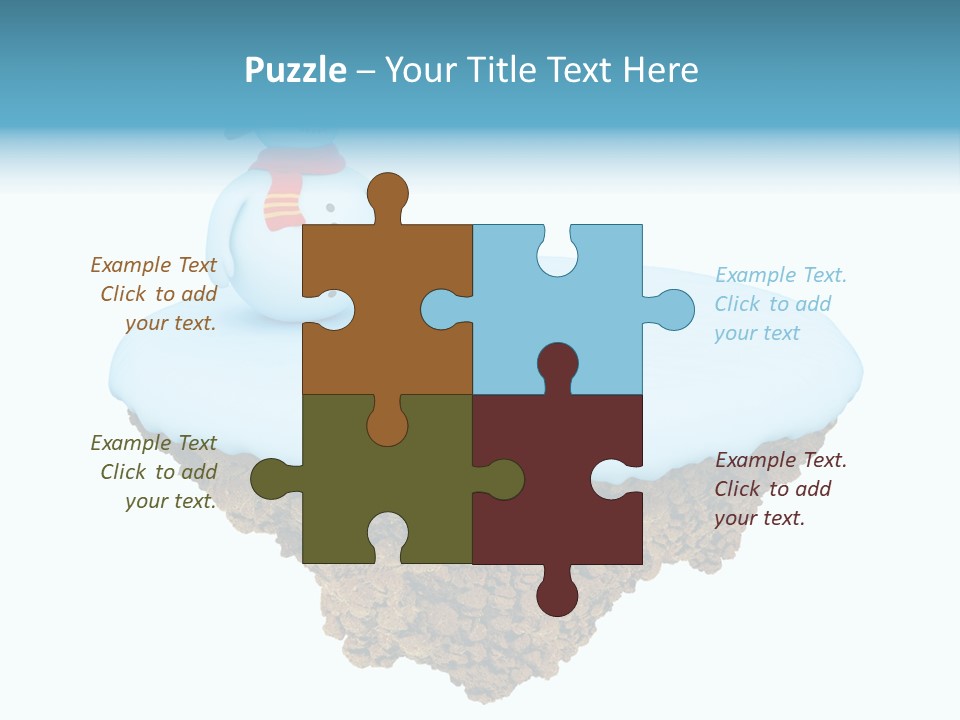 Snow Piece Xmas PowerPoint Template