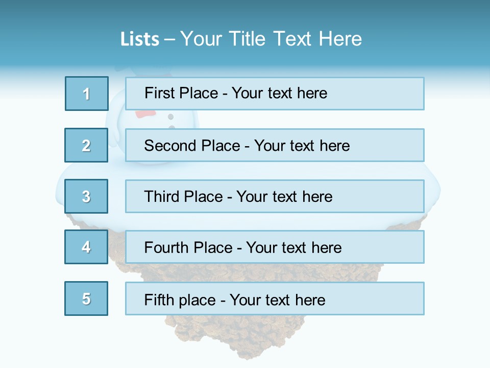 Snow Piece Xmas PowerPoint Template
