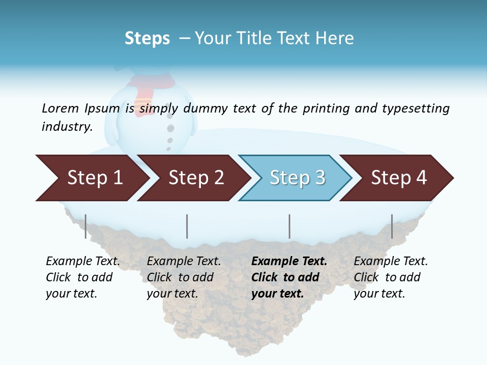 Snow Piece Xmas PowerPoint Template