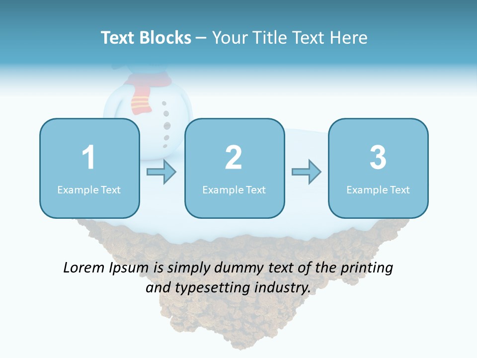 Snow Piece Xmas PowerPoint Template