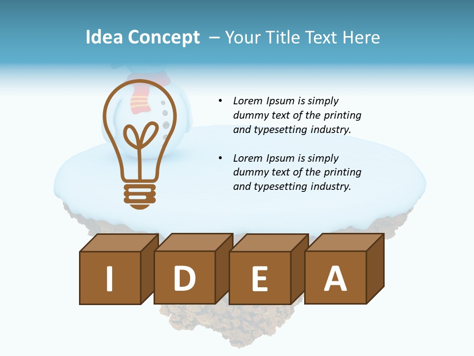 Snow Piece Xmas PowerPoint Template