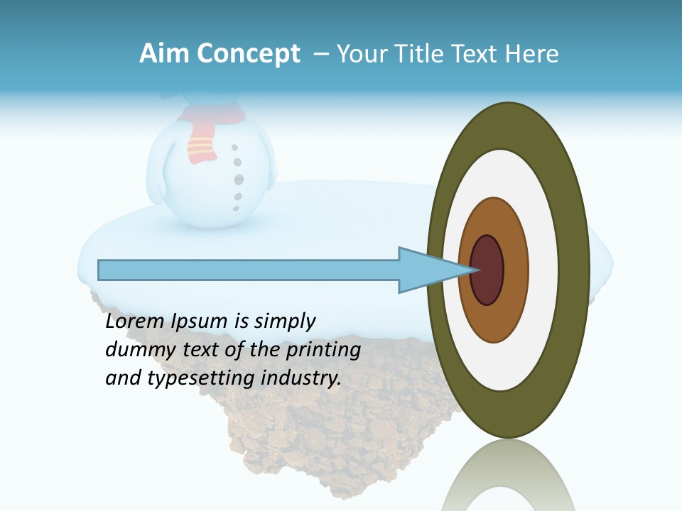 Snow Piece Xmas PowerPoint Template