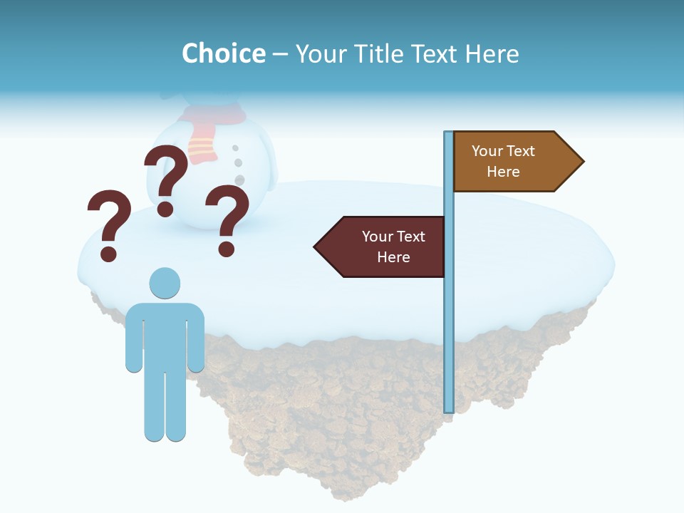 Snow Piece Xmas PowerPoint Template