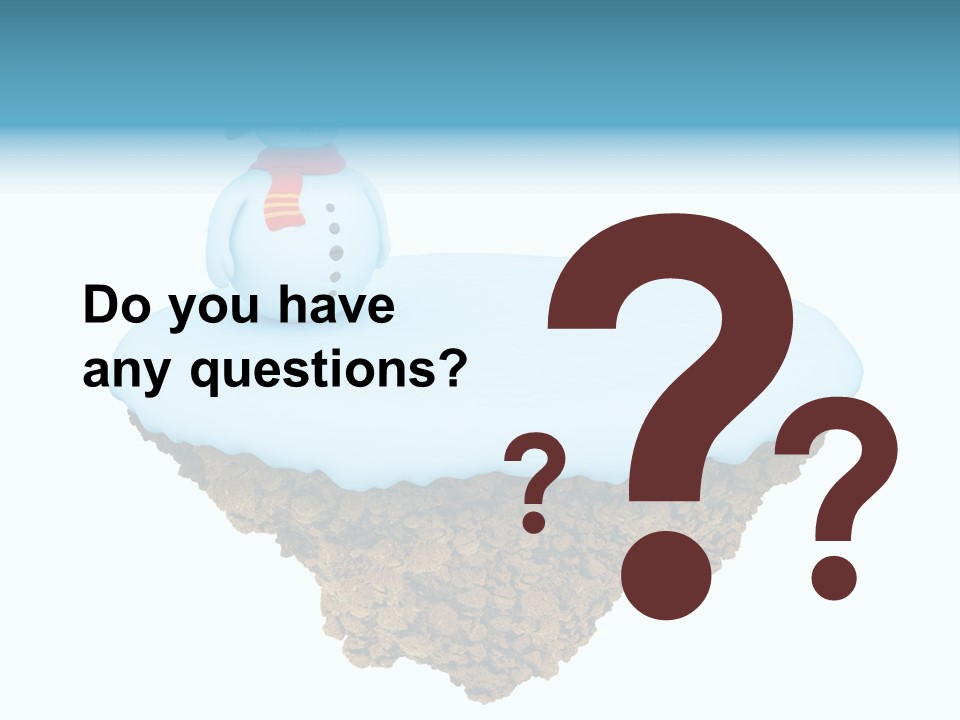 Snow Piece Xmas PowerPoint Template