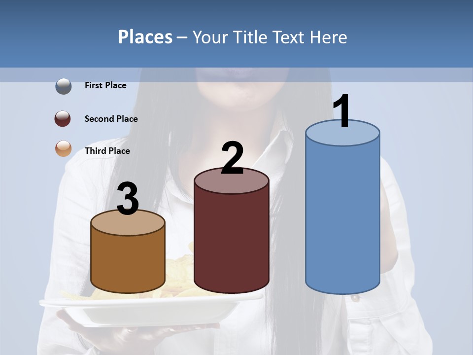Snack Isolated Person PowerPoint Template