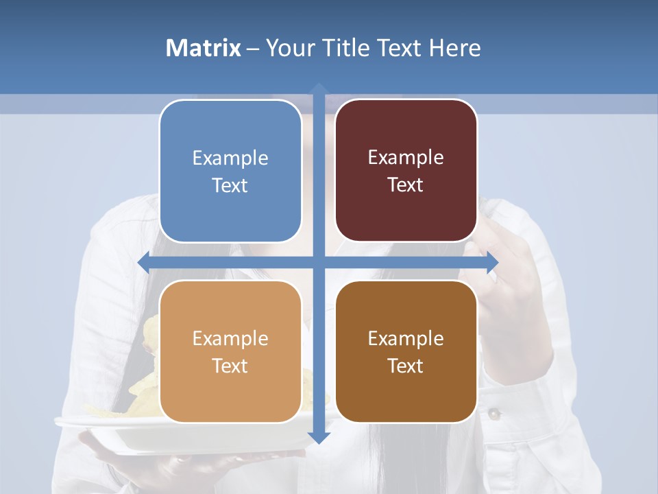 Snack Isolated Person PowerPoint Template