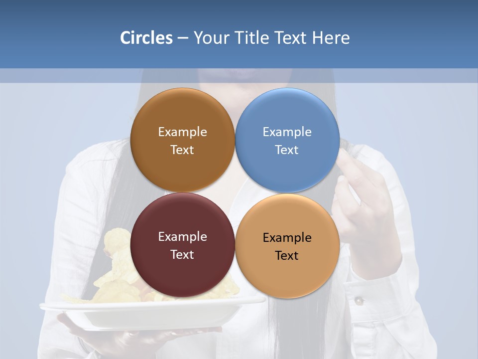 Snack Isolated Person PowerPoint Template