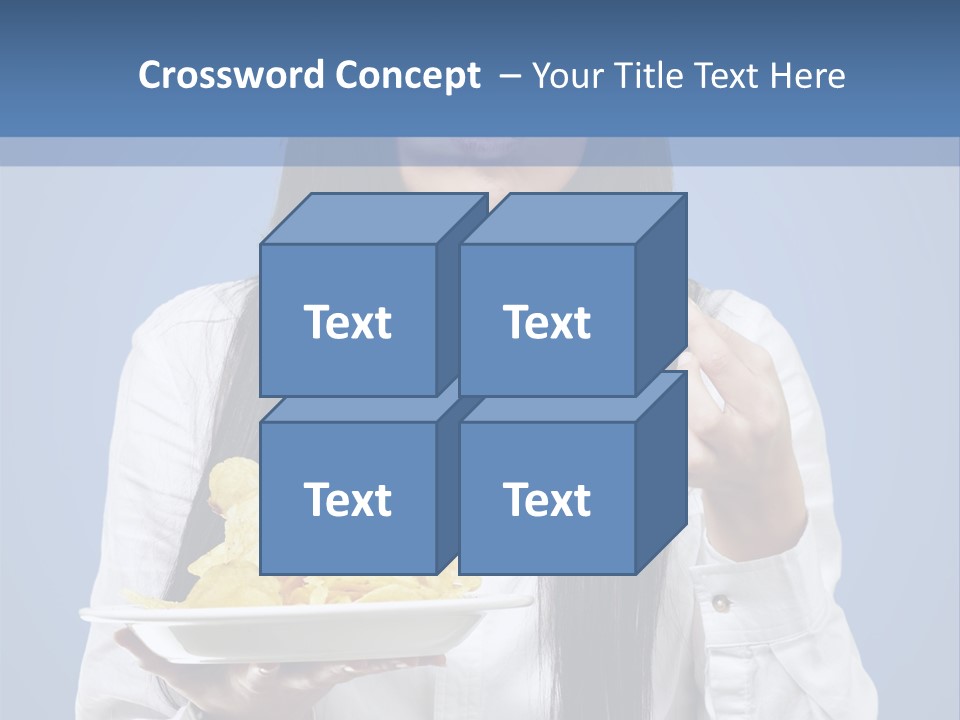 Snack Isolated Person PowerPoint Template