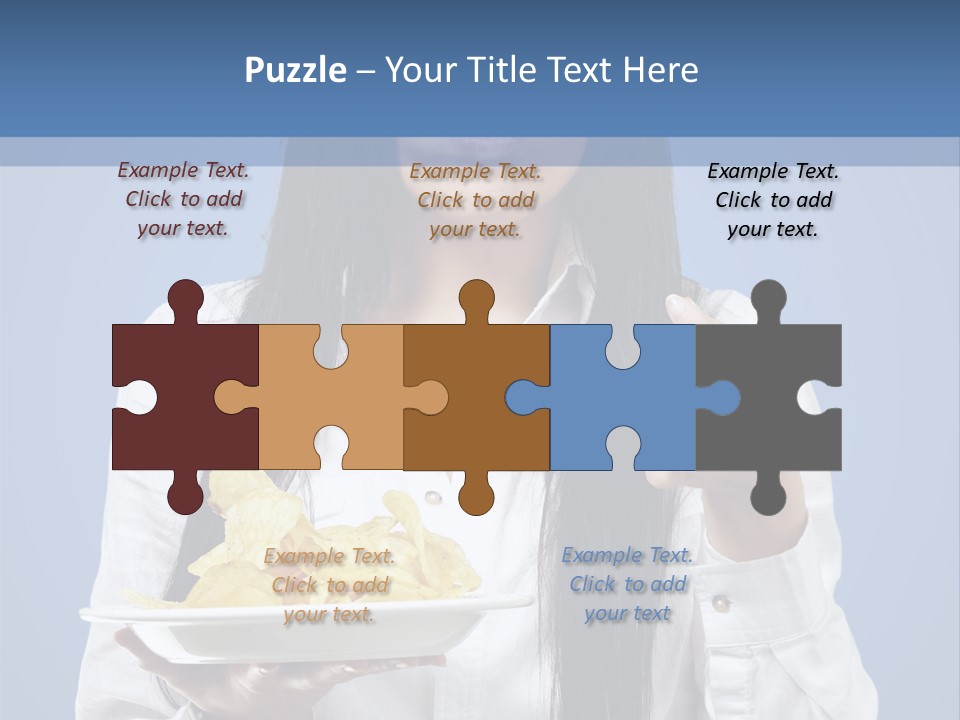 Snack Isolated Person PowerPoint Template