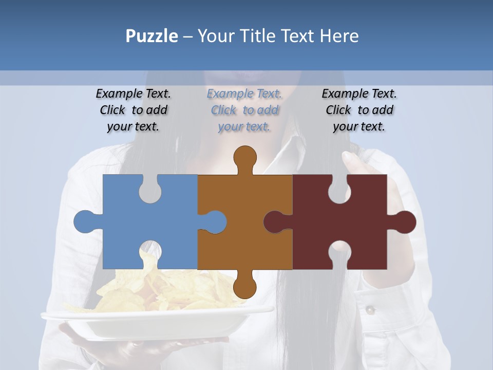 Snack Isolated Person PowerPoint Template