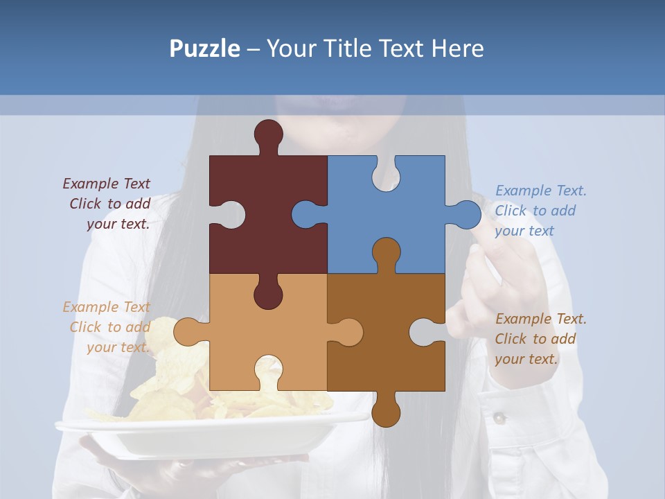 Snack Isolated Person PowerPoint Template