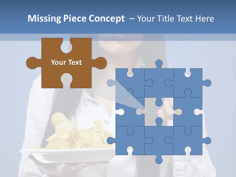 Snack Isolated Person PowerPoint Template