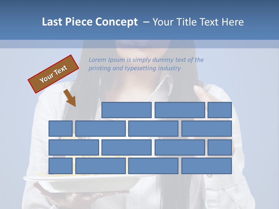 Snack Isolated Person PowerPoint Template