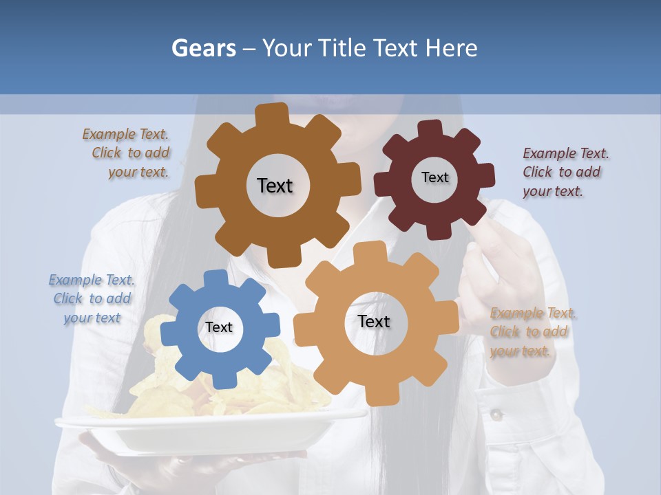 Snack Isolated Person PowerPoint Template