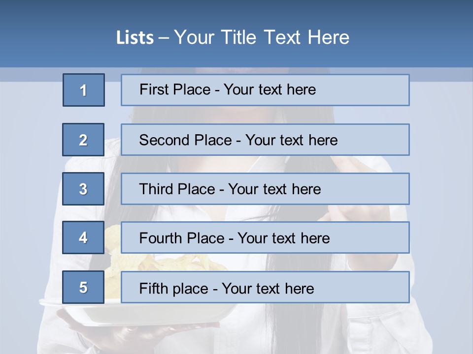 Snack Isolated Person PowerPoint Template