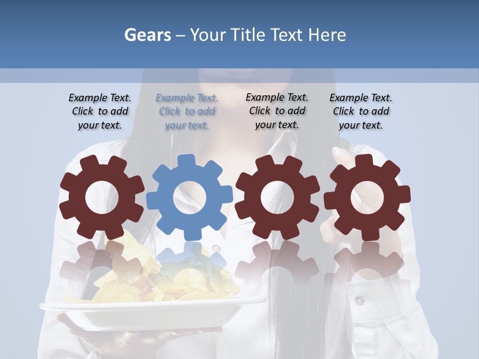 Snack Isolated Person PowerPoint Template