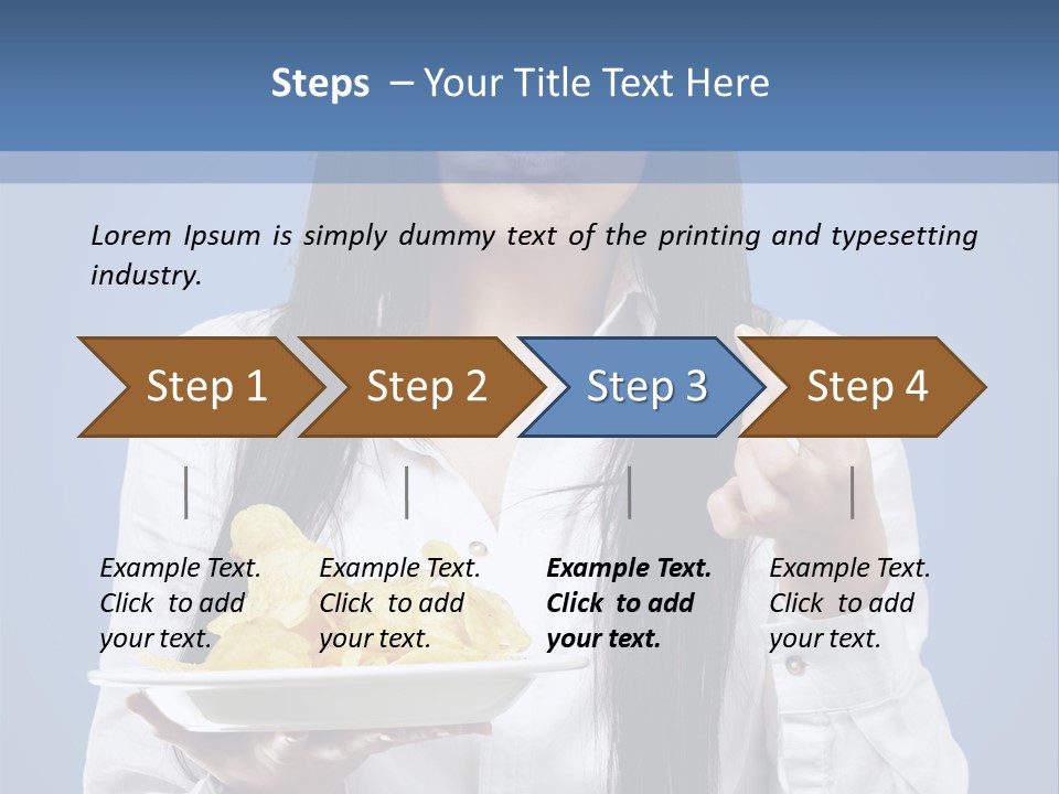 Snack Isolated Person PowerPoint Template