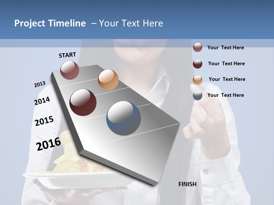 Snack Isolated Person PowerPoint Template