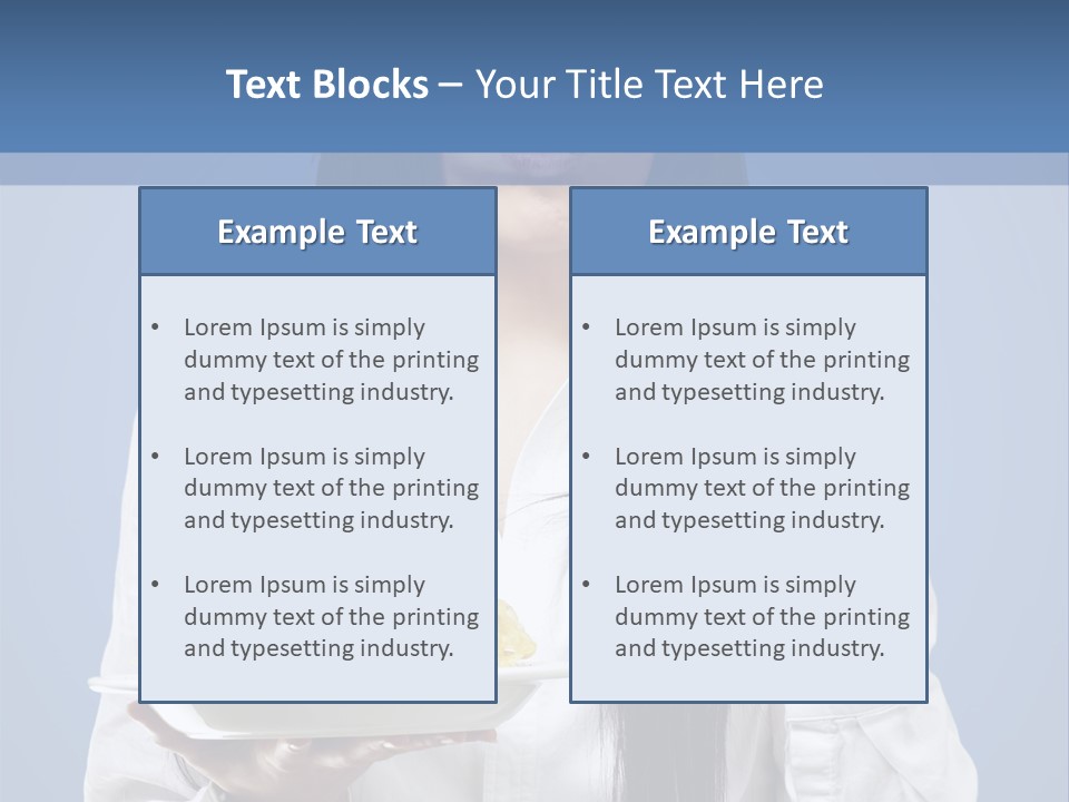 Snack Isolated Person PowerPoint Template