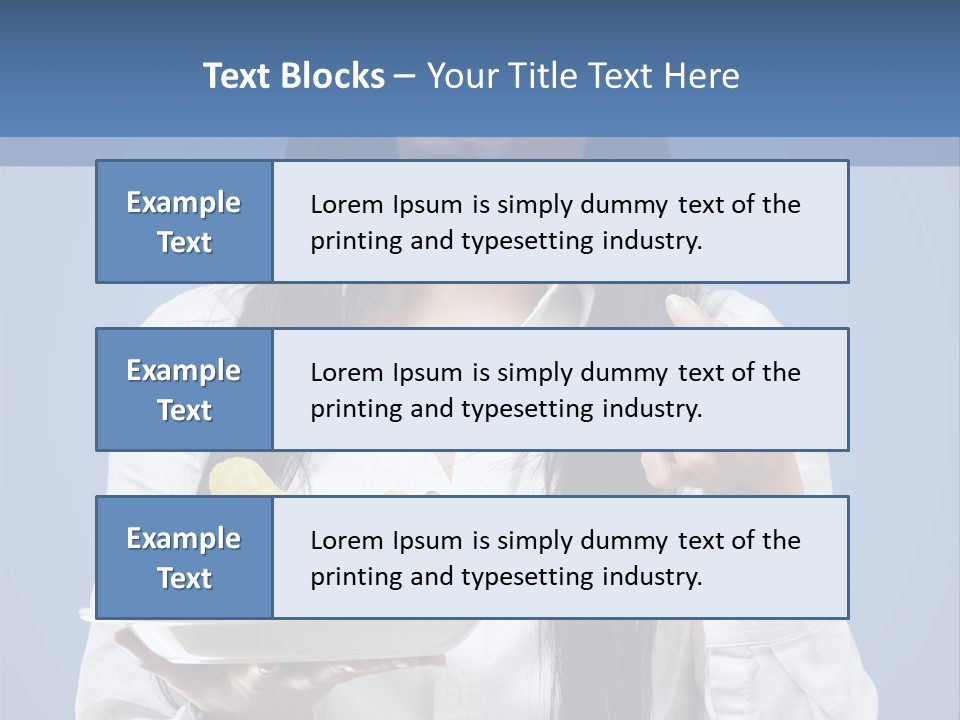 Snack Isolated Person PowerPoint Template