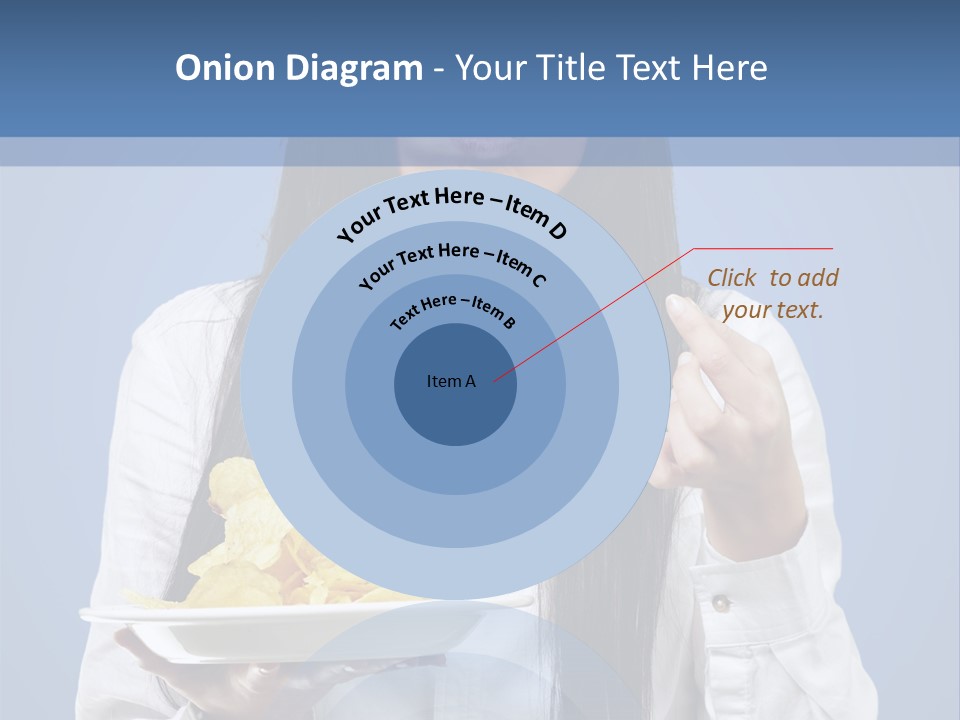 Snack Isolated Person PowerPoint Template