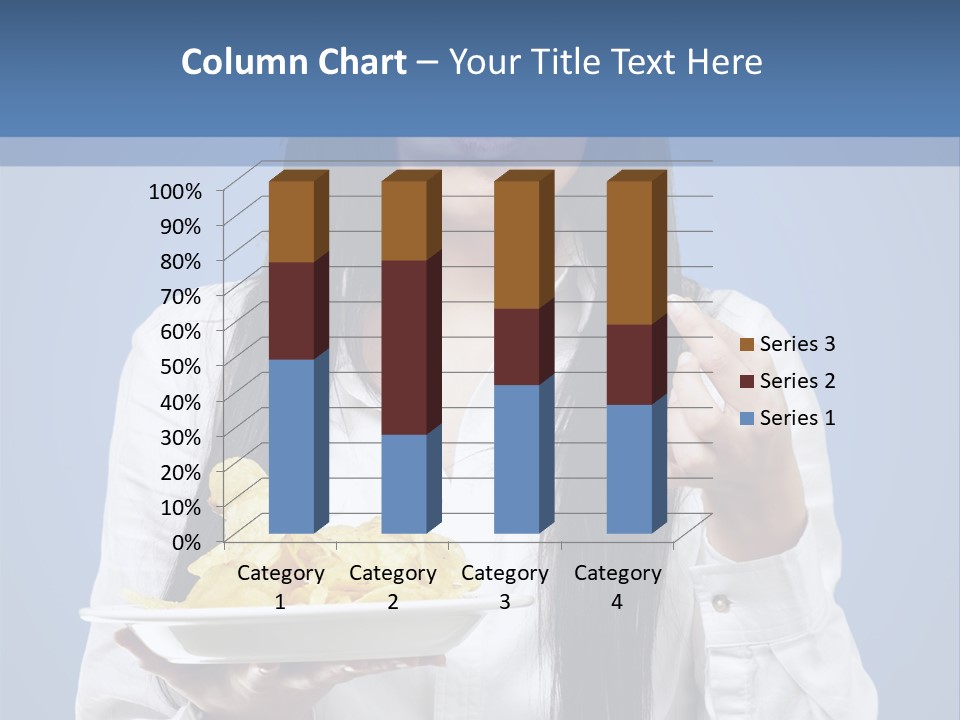 Snack Isolated Person PowerPoint Template