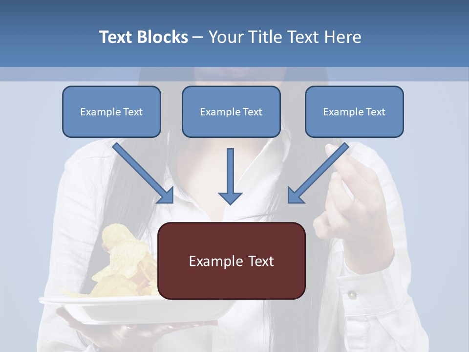Snack Isolated Person PowerPoint Template