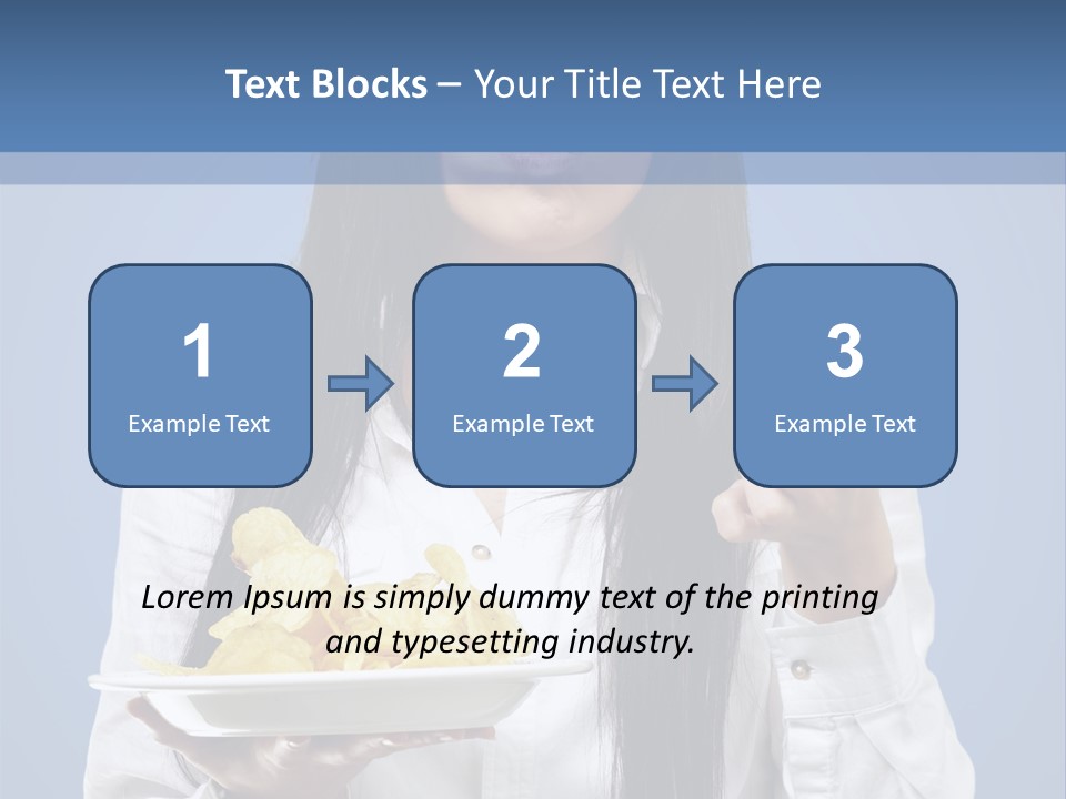 Snack Isolated Person PowerPoint Template