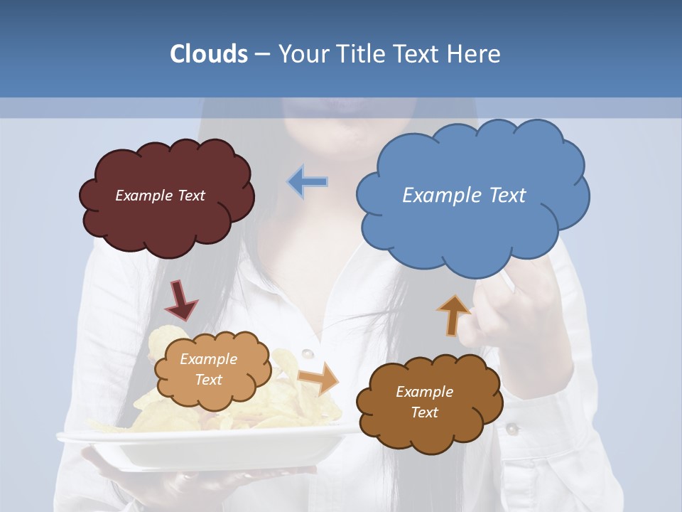 Snack Isolated Person PowerPoint Template