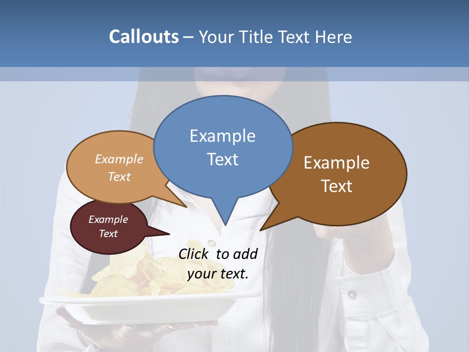 Snack Isolated Person PowerPoint Template