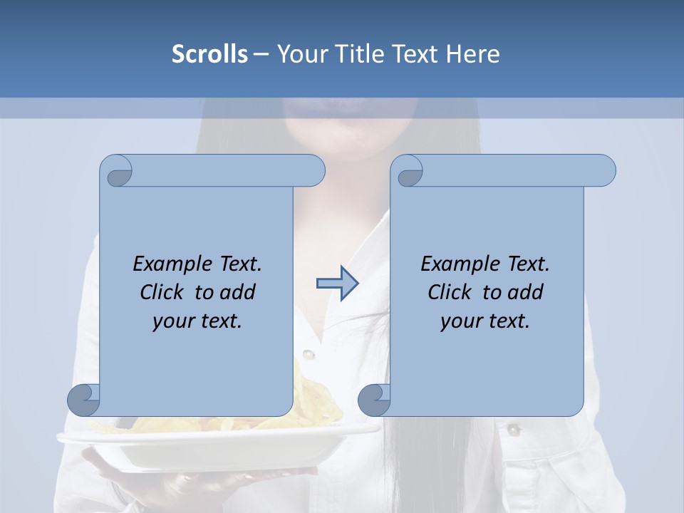 Snack Isolated Person PowerPoint Template