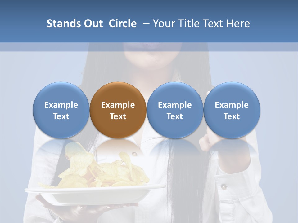 Snack Isolated Person PowerPoint Template