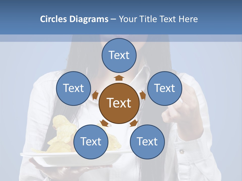 Snack Isolated Person PowerPoint Template