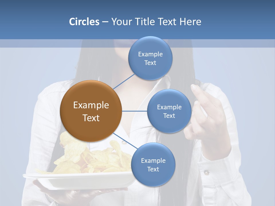Snack Isolated Person PowerPoint Template