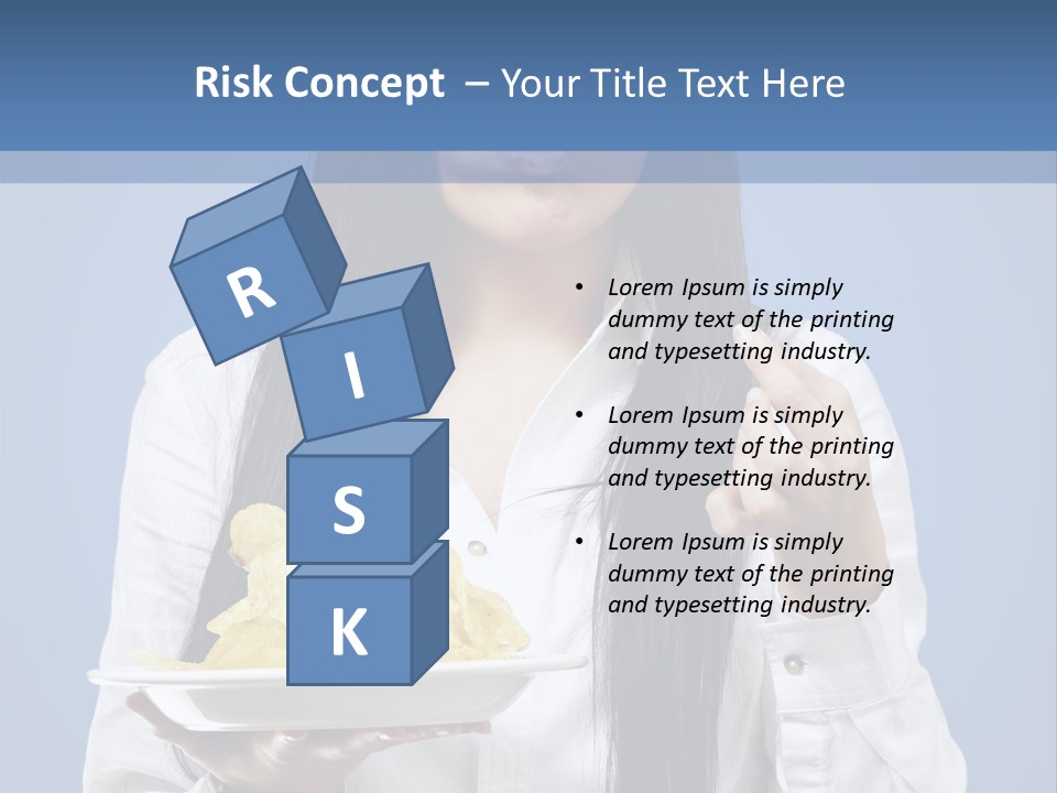 Snack Isolated Person PowerPoint Template