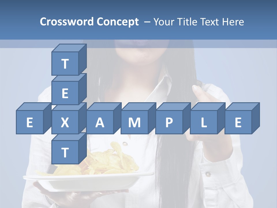 Snack Isolated Person PowerPoint Template