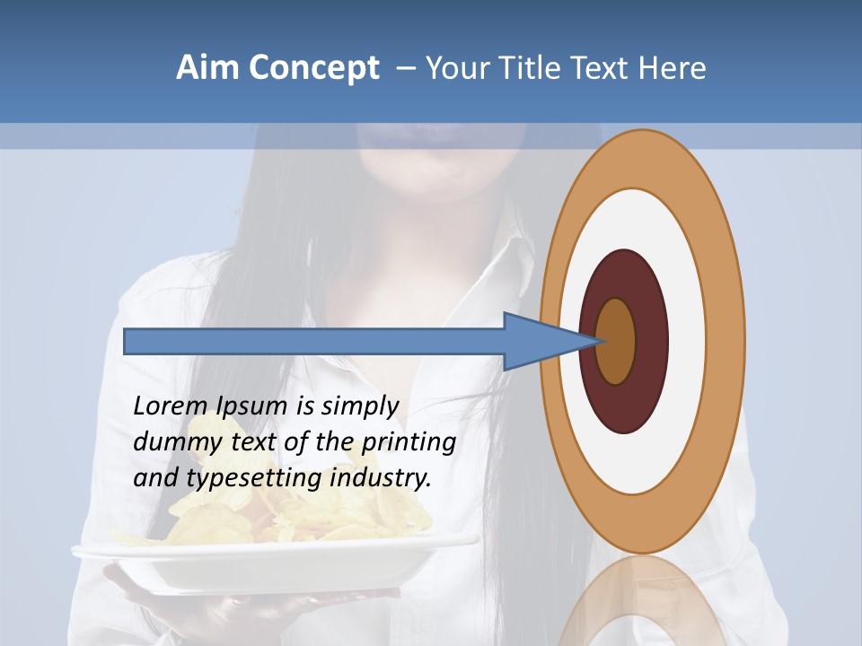 Snack Isolated Person PowerPoint Template