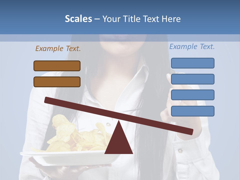 Snack Isolated Person PowerPoint Template
