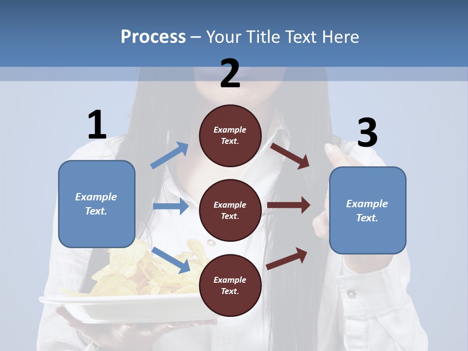 Snack Isolated Person PowerPoint Template
