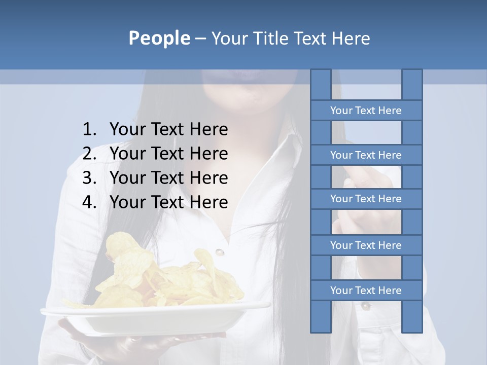 Snack Isolated Person PowerPoint Template