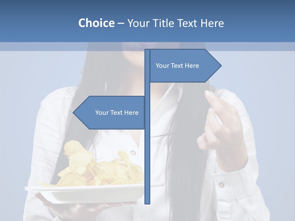 Snack Isolated Person PowerPoint Template