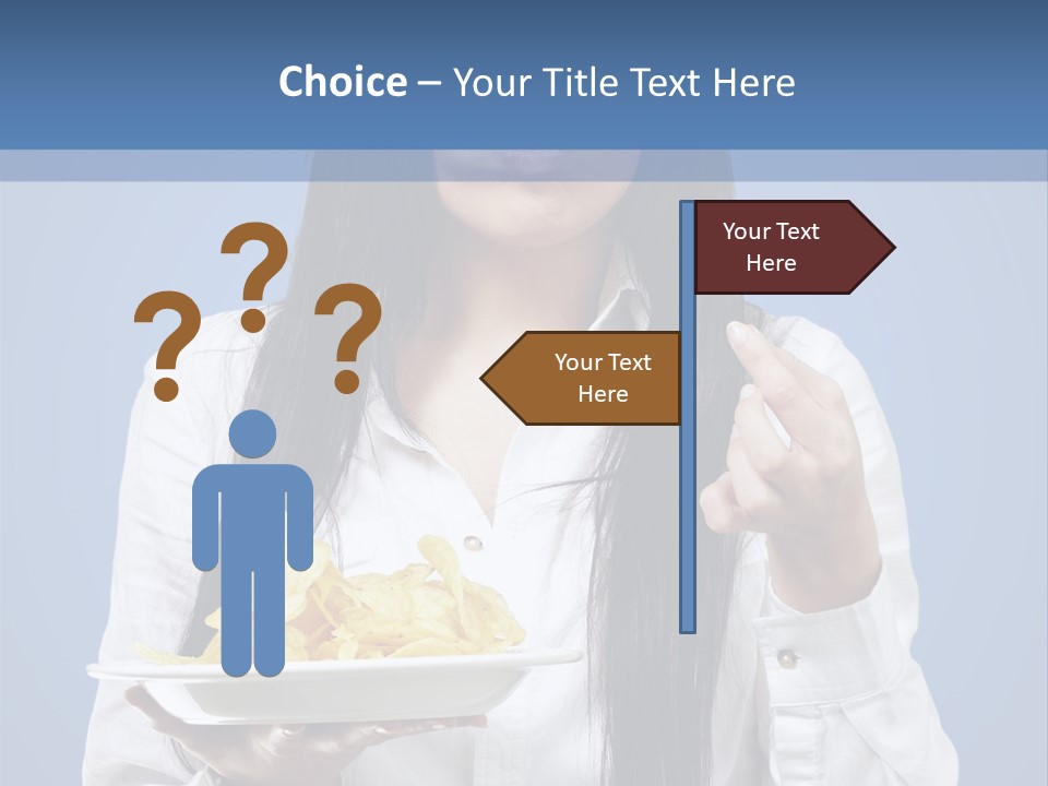 Snack Isolated Person PowerPoint Template